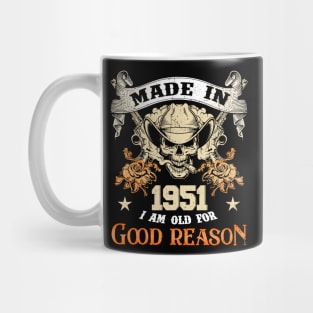 Skull Made In 1952 I Am Old For Good Reason Mug